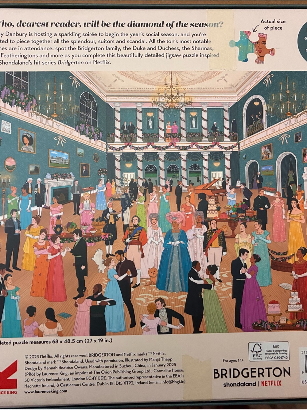 Bridgerton Puzzle 1000 piece - Picture 2 of 4